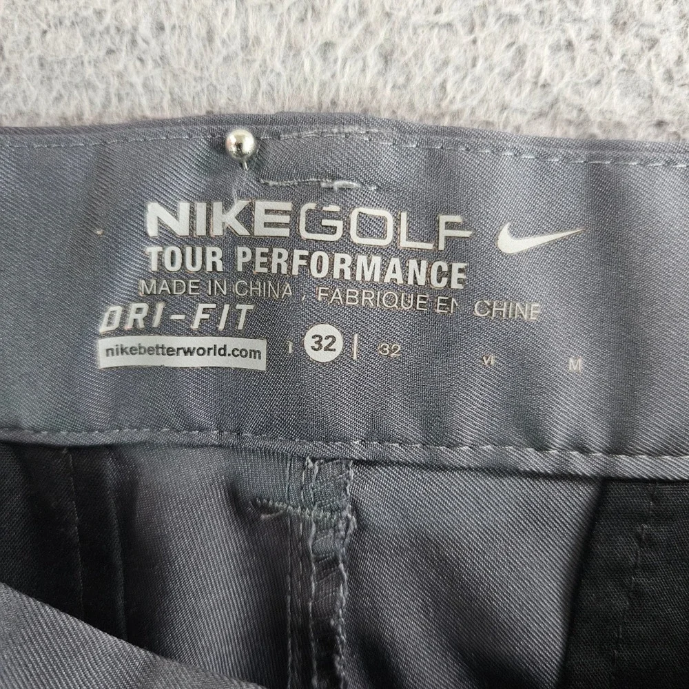 Nike Golf‎ Tour Performance Dri-FIT Shorts Mens 32 Gray Flat Front Stretch 11in